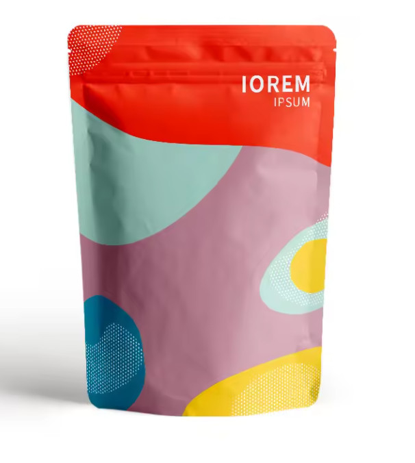 Laminated Material Stand Up Food Plastic Bag With Own Logo Printing Stand Up Zipper Pouch