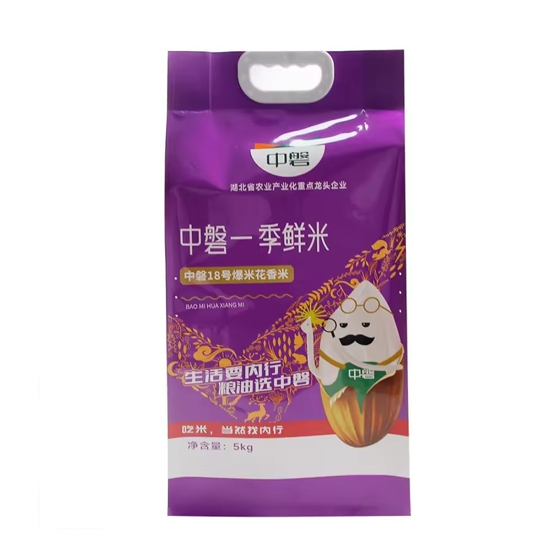 Embalagem de plástico transparente PA/PE Sacos de vácuo Saco de armazenamento de alimentos Saco de embalagem Saco de tijolo de arroz