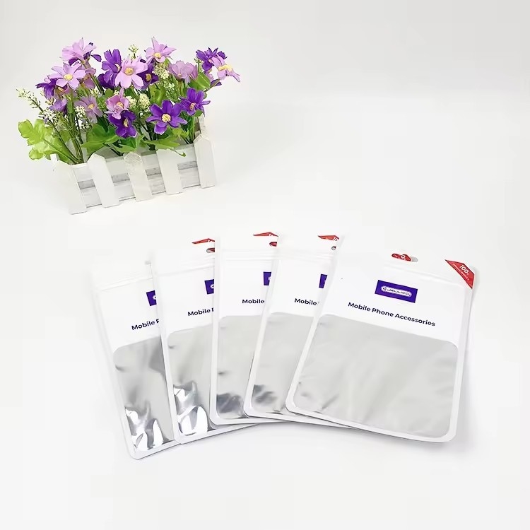 Bolsas de plástico de alta qualidade impermeáveis à água, bolsas de fibra de alumínio, bolsas de plástico de três lados.