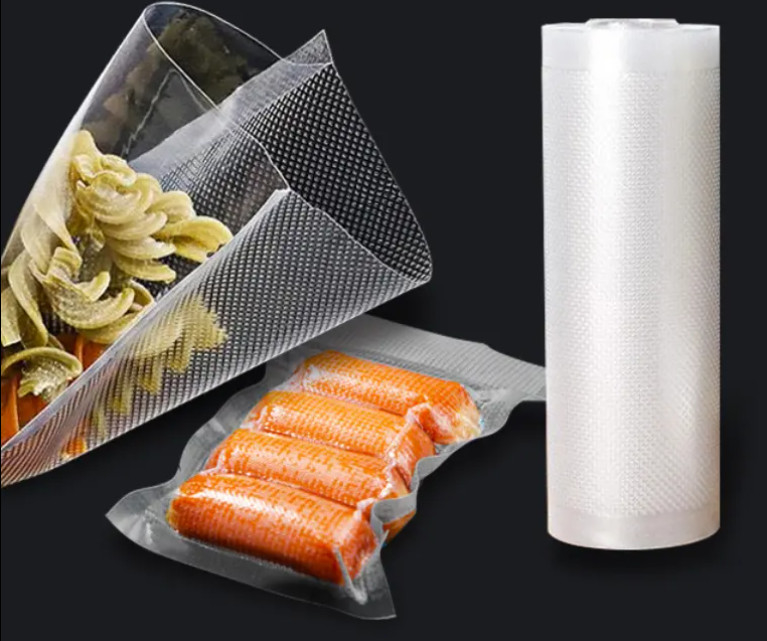 Em estoque sacos de vácuo de nylon vedação à prova de umidade vedação de vácuo armazenamento sacos selante embalagem de alimentos saco de vácuo