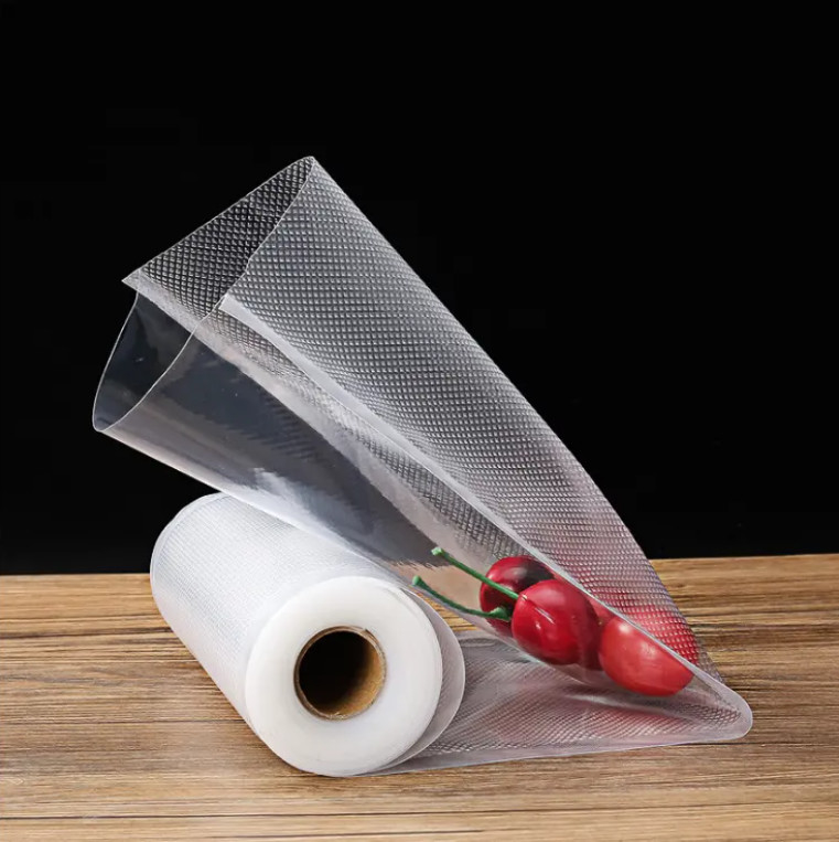 Frigorífico de poupança de alimentos Saco de armazenamento a vácuo Rolo para sacos selante Rolos para carne Vegetais Alimentos de conservação de frescura