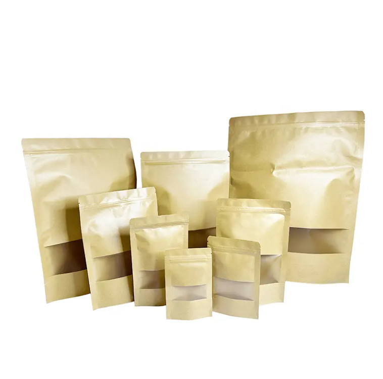 Sacos de colocação em pé Sacos com fecho de fecho de fecho Sacos de armazenamento de alimentos para produtos de embalagem