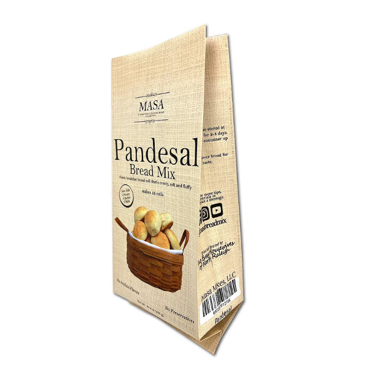 Saco de embalagem de plástico de qualidade alimentar de impressão personalizada Saco de embalagem para mistura de pão