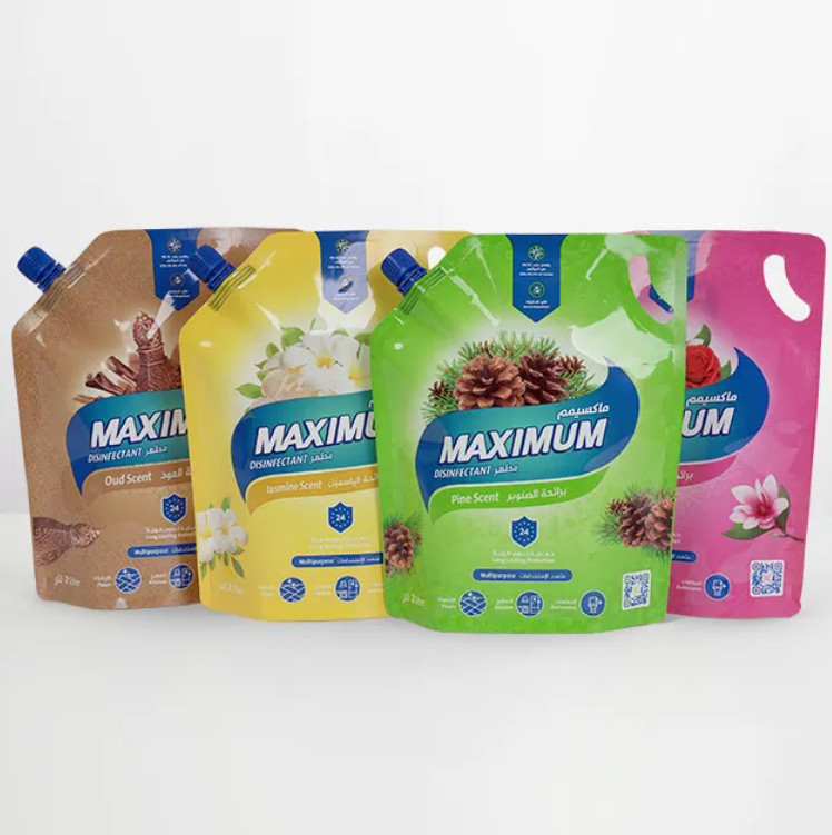 Embalagens personalizadas de alta capacidade para sacos de detergente líquido com sacos de plástico de borracha