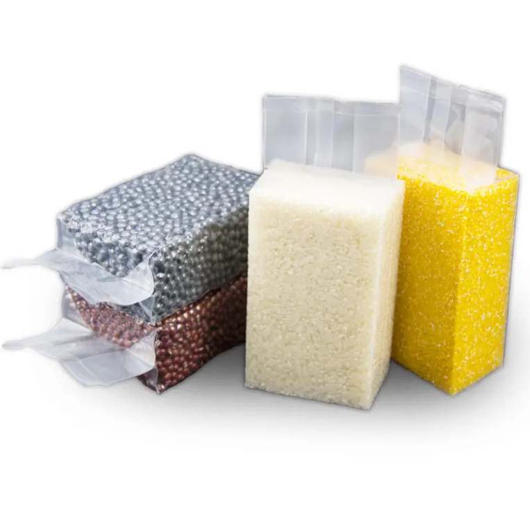 Sacos de embalagem de plástico de nylon transparente baratos Sacos de embalagem de plástico de nylon transparente Sacos de embalagem de embalagem de arroz