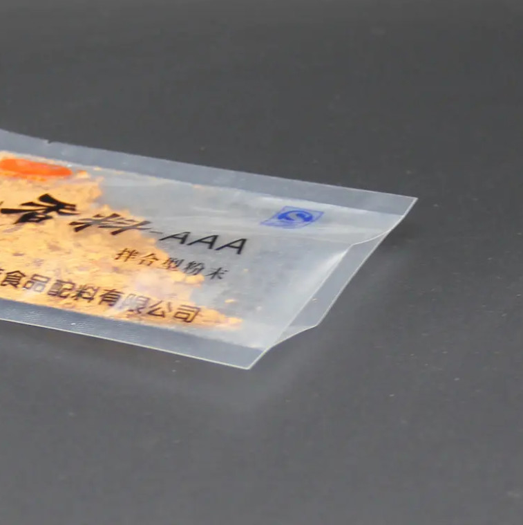Eco-friendly Custom Printed Small Plastic Bag Spice Sugar 3 Side Sealing Transparent Food Packaging Sachet (Saco de embalagem de alimentos transparente)
