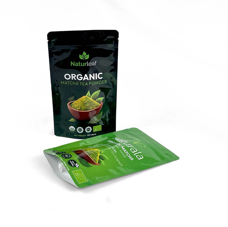 Embalagem de alimentos em bolsas de plástico laminado de alumínio