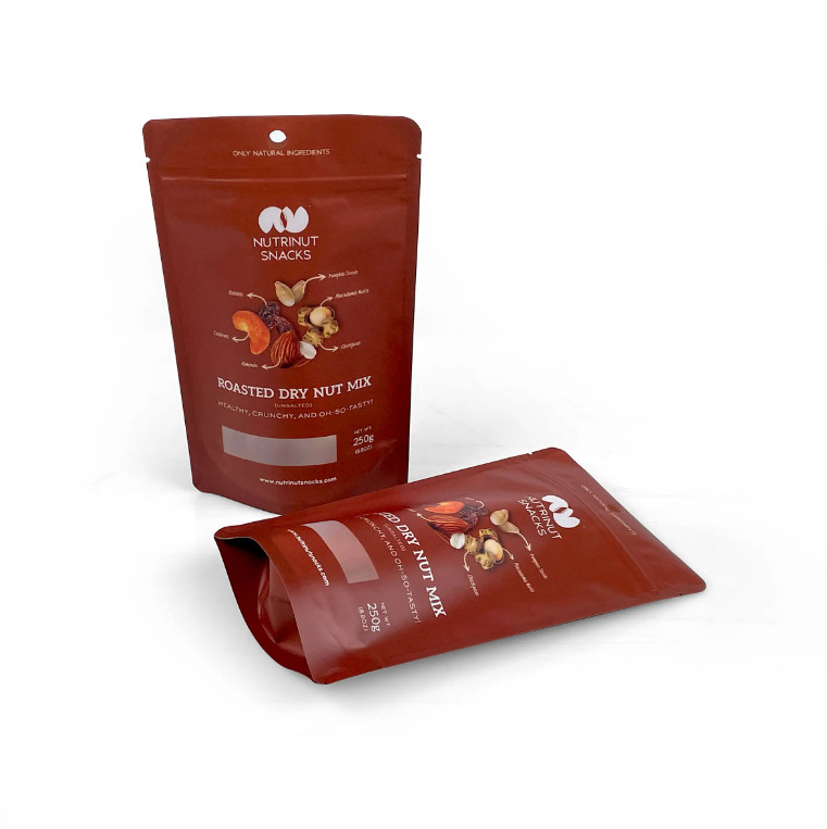Bolsas de papel de alumínio impressas sob medida Biscoitos Nozes Chá Café Embalagens Alimentares Bolsas de plástico Zip Stand Up