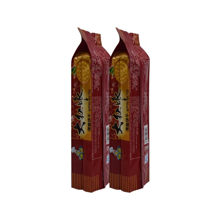 Bolsa de embalagem de biscoitos em plástico impresso
