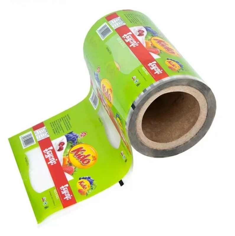 Embalagem de alimentos personalizada Rolo de filme plástico Nachos Pita Chips Alimentos Rolo de filme de embalagem flexível Rolo de filme plástico laminado automático