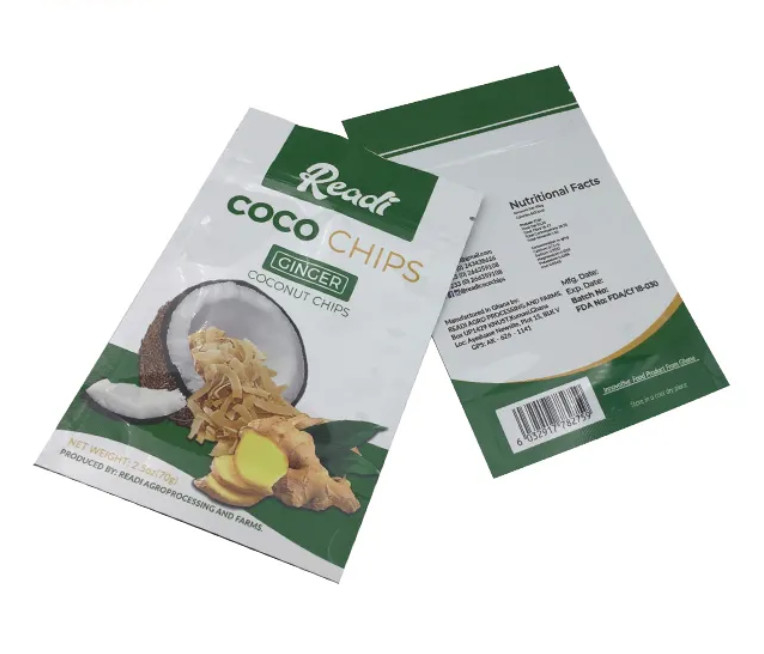 Custom Printed Heat Seal Three Side Sealed Zipper Plastic Food Grade Pouch Zip Lock Bag