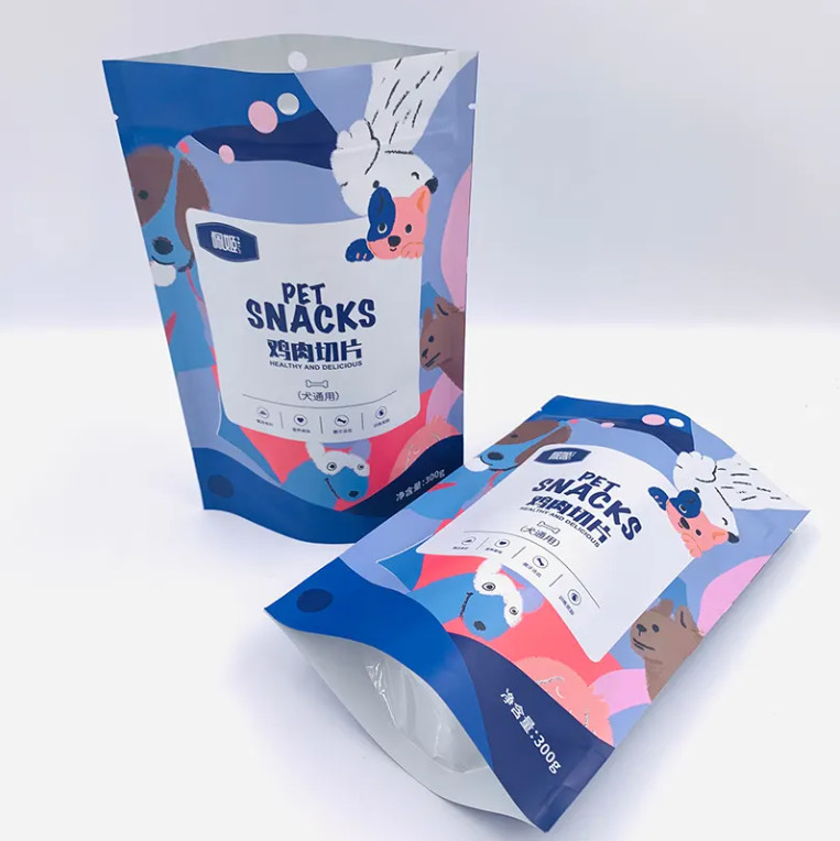Nozes personalizadas Snack Zip Lock Stand Up Mylar Bolsas com Zipper Embalagem de alimentos Embalagem à prova de cheiro PE Cartão de lado Selo Embalagem