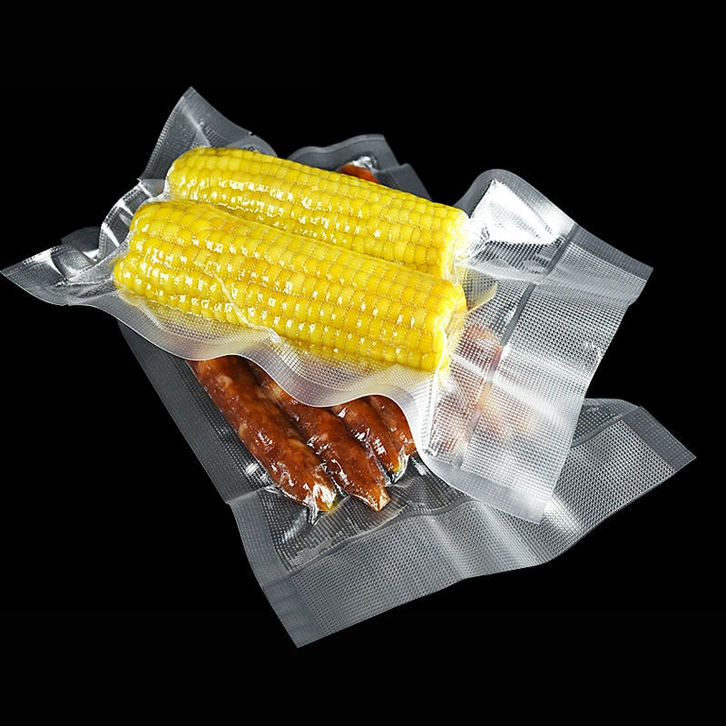 Saco de Embalagem Plástica Comercial de Grau Personalizado, Selador Selado a Calor de 3 Lados, Saco Texturizado, Saco de Embalagem a Vácuo em Relevo, Alimentos, Carne, Nozes