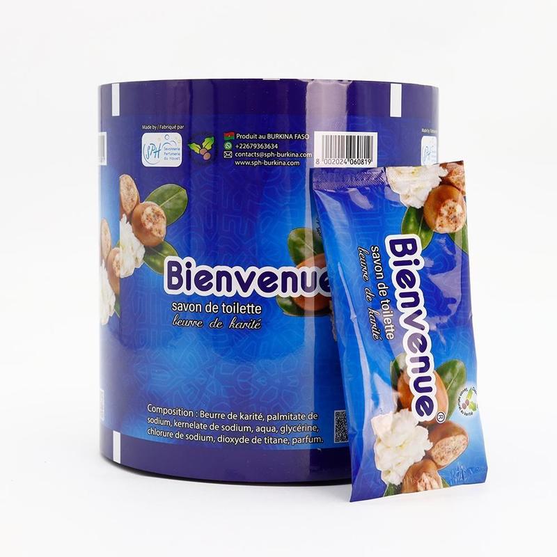 Venda Imperdível Filme Plástico Laminado Personalizado Impresso de Qualidade Alimentar Embalagem Flexível Para Embalagem de Sabão